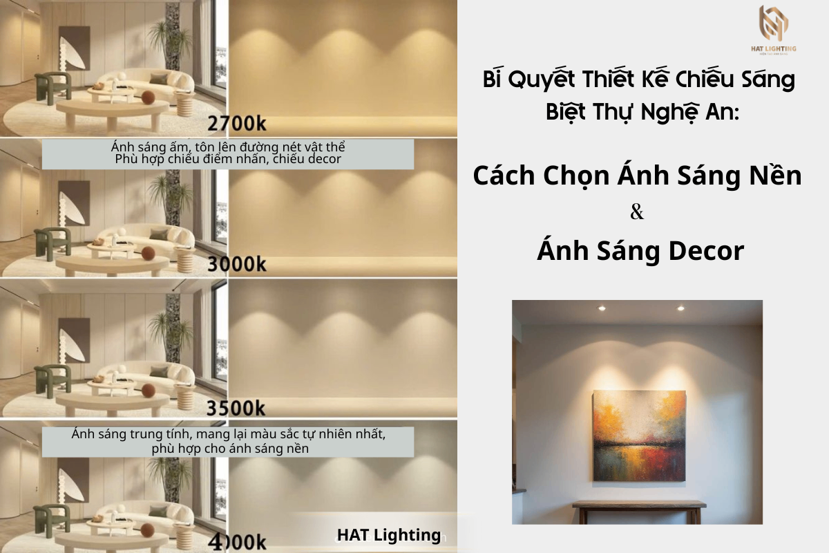 Bí Quyết Thiết Kế Chiếu Sáng Biệt Thự Nghệ An: Cách Chọn Ánh Sáng Nâng Tầm Không Gian